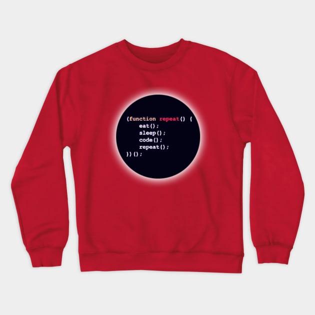 Life Coding Programming Crewneck Sweatshirt by Belbegra